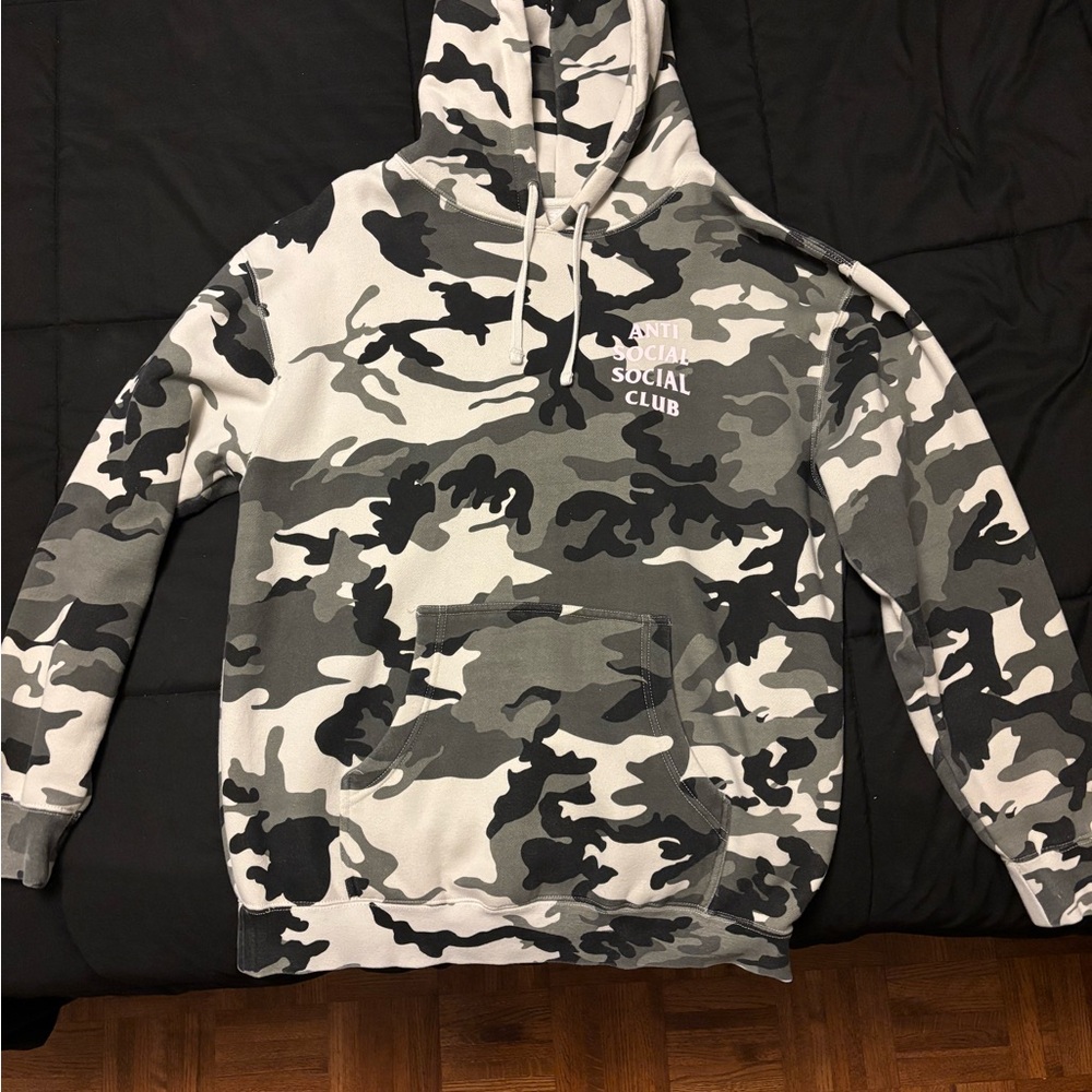 Anti Social Social Club Black and Gray Sweater Urban Camouflage